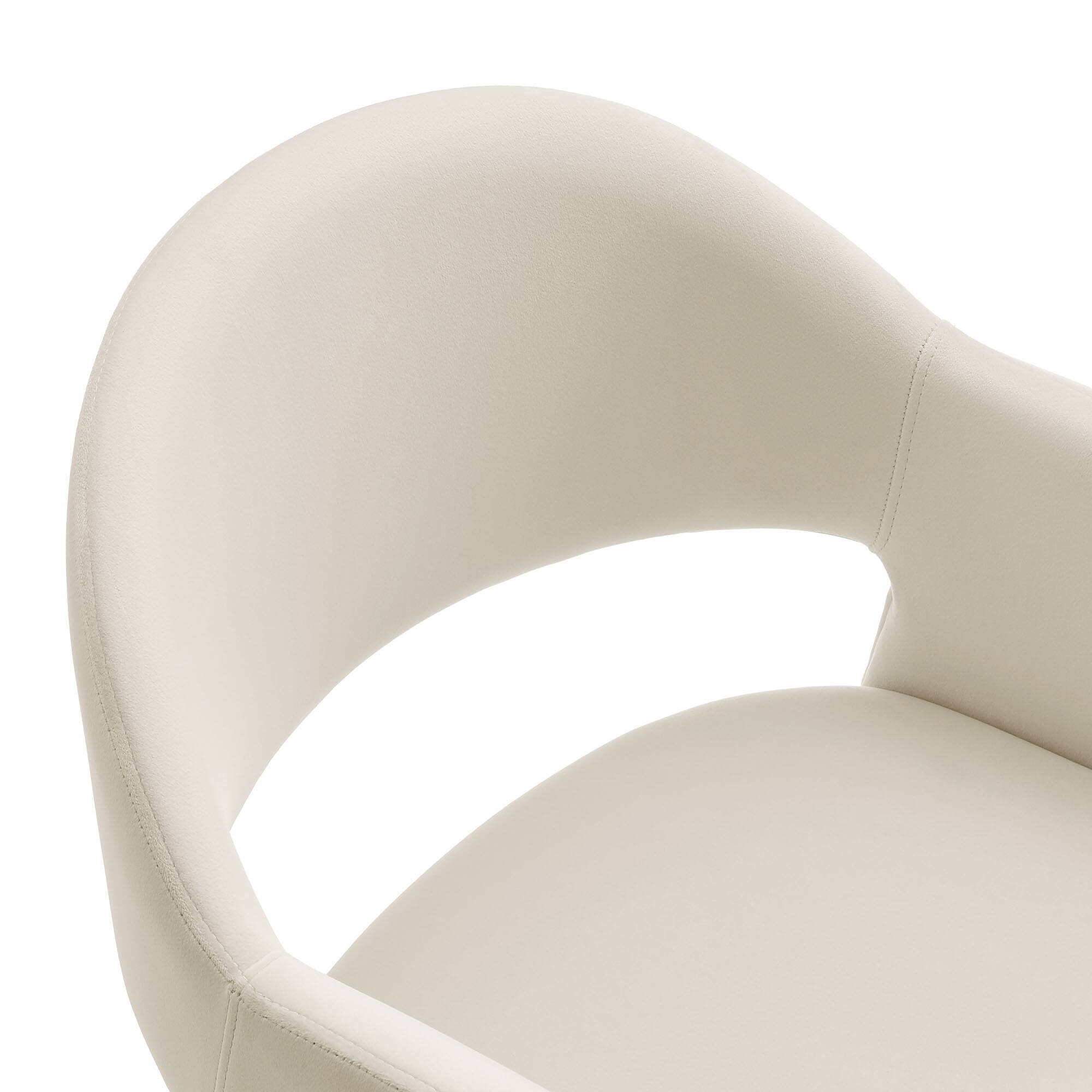 Alt View 5. Modway - Talia 41 Inch Performance Velvet Bar Stool by Modway - Alabaster.
