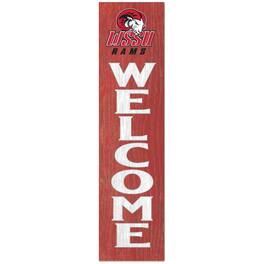 Jardine - Winston-Salem State Rams 12'' x 48'' Welcome Outdoor Leaner - Red