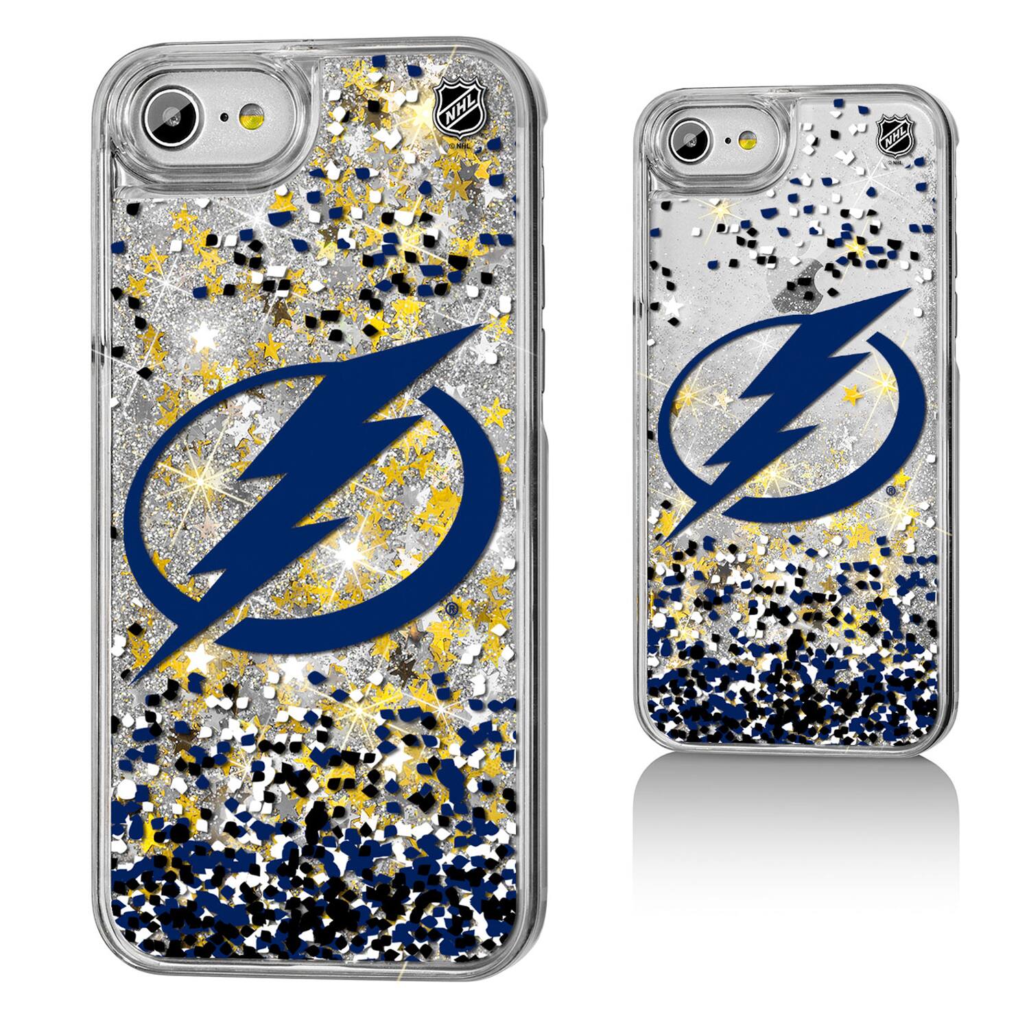 Alt View 3. Keyscaper - Tampa Bay Lightning iPhone Confetti Glitter Case - 13 Pro Max - Multicolor.