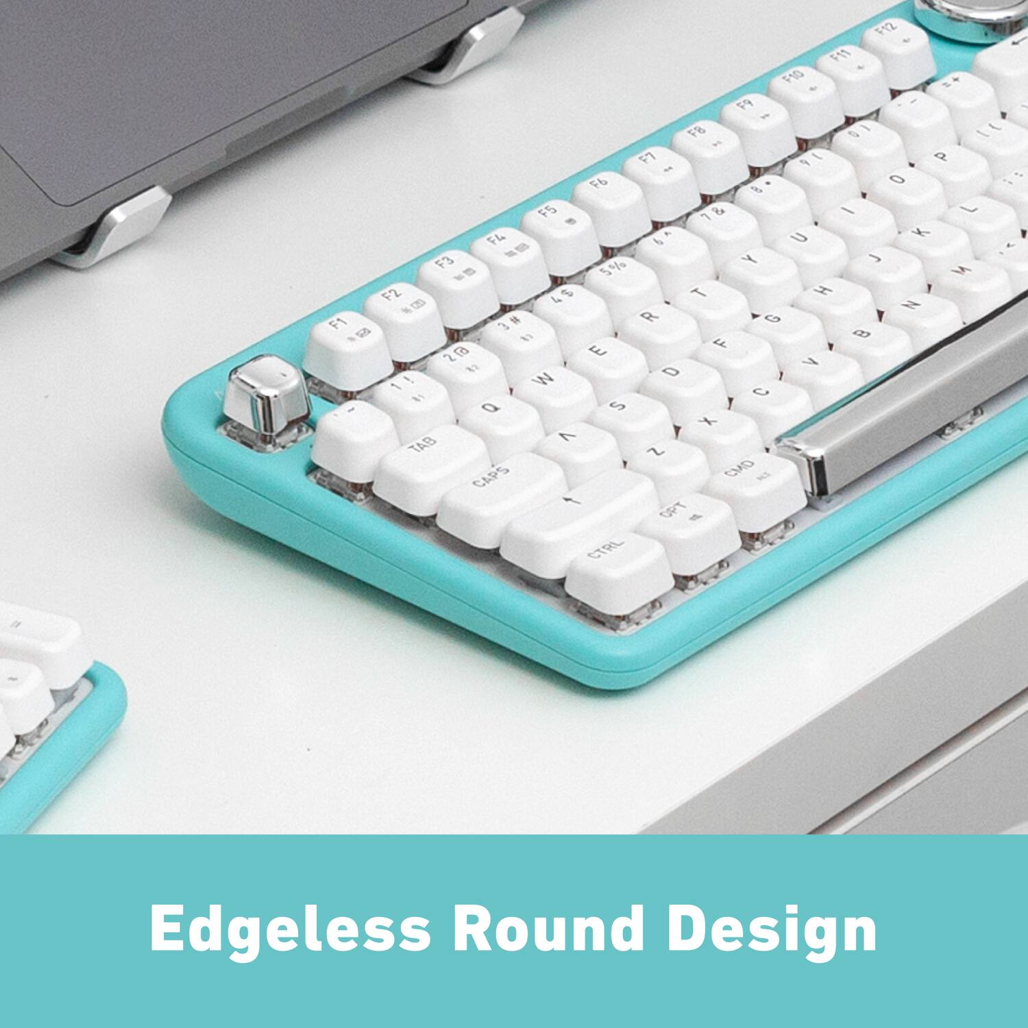 F12 F11 F10 + F9 F8 T 0I e 1 F7 - 91 a - F6 O is f F5 1 i - F4 6 2 s Y A F3 5% M S F2 4 4 T H 00 N F1 3 * R 9 N a E F 28 V t2 D 1 W N C - Q S X TAB 7 Z CAPS CMD 2 1 OPT CTRL Edgeless Round Design