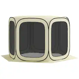 Outsunny - x 11ft Pop Up Screen Tent - Beige
