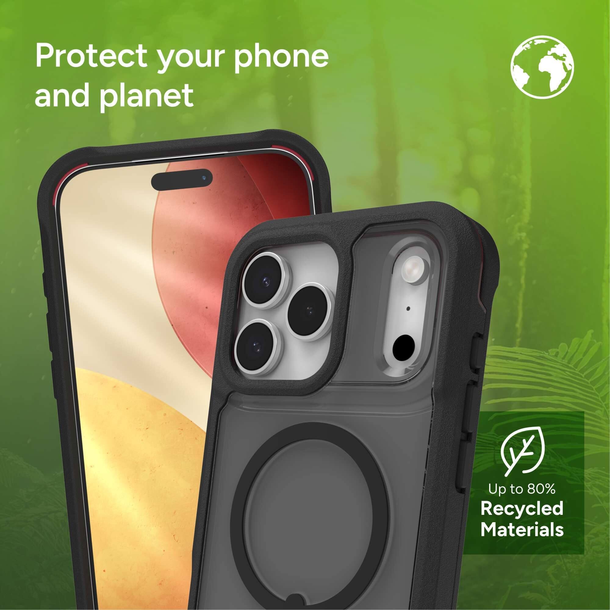 Protect your phone and planet

Up to 80% Recycled Materials