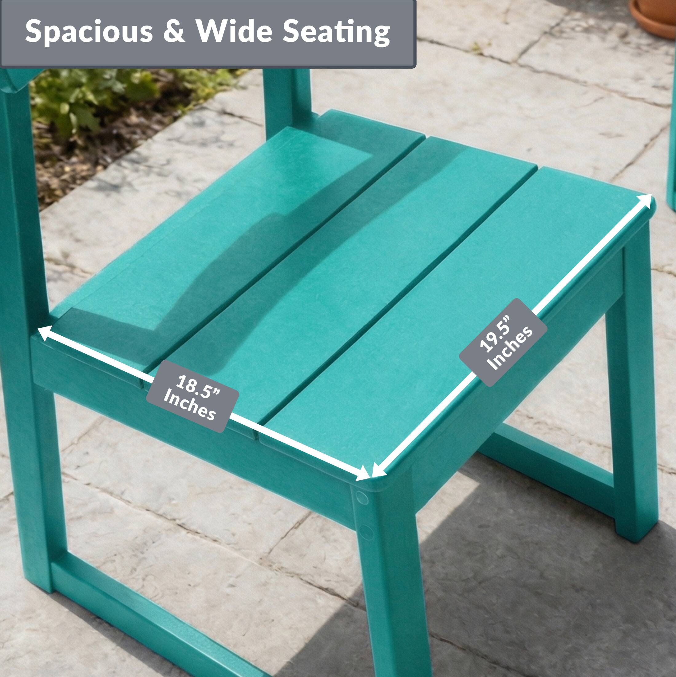 Spacious & Wide Seating  
18.5" Inches  
19.5" Inches