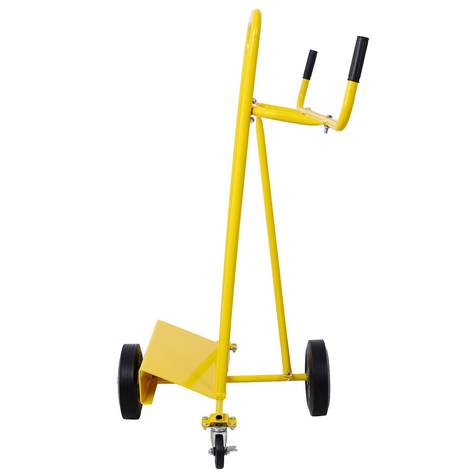 Angle. LOVMOR - 1000-Lb Drywall Sheet Cart and Panel Dolly for Material Handling - Yellow.