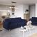 Alt View 14. CorLiving - Mulberry 3-Seat Fabric Upholstered Modern Sofa - Navy Blue.