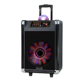 iQ Sound - 12 Inch Portable Bluetooth Speaker with Disco Ball Light
