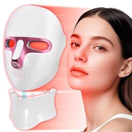Morfone - 7-Color LED Adjustable Brightness Wireless Charging Facial Light Therapy Mask 1 piece - White