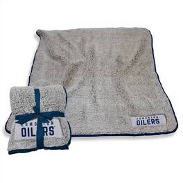 Logo Brands - Edmonton Oilers 50" x 60" Frosty Fleece Team Blanket - Multicolor