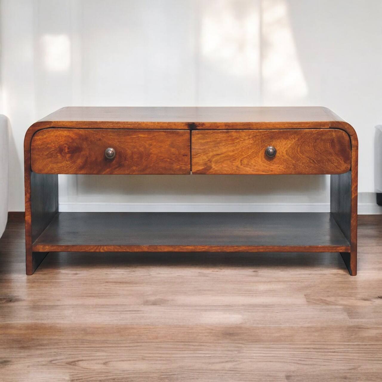 Alt View 7. Artisan Furniture - Aspen Slim Coffee Table - Dark Brown.