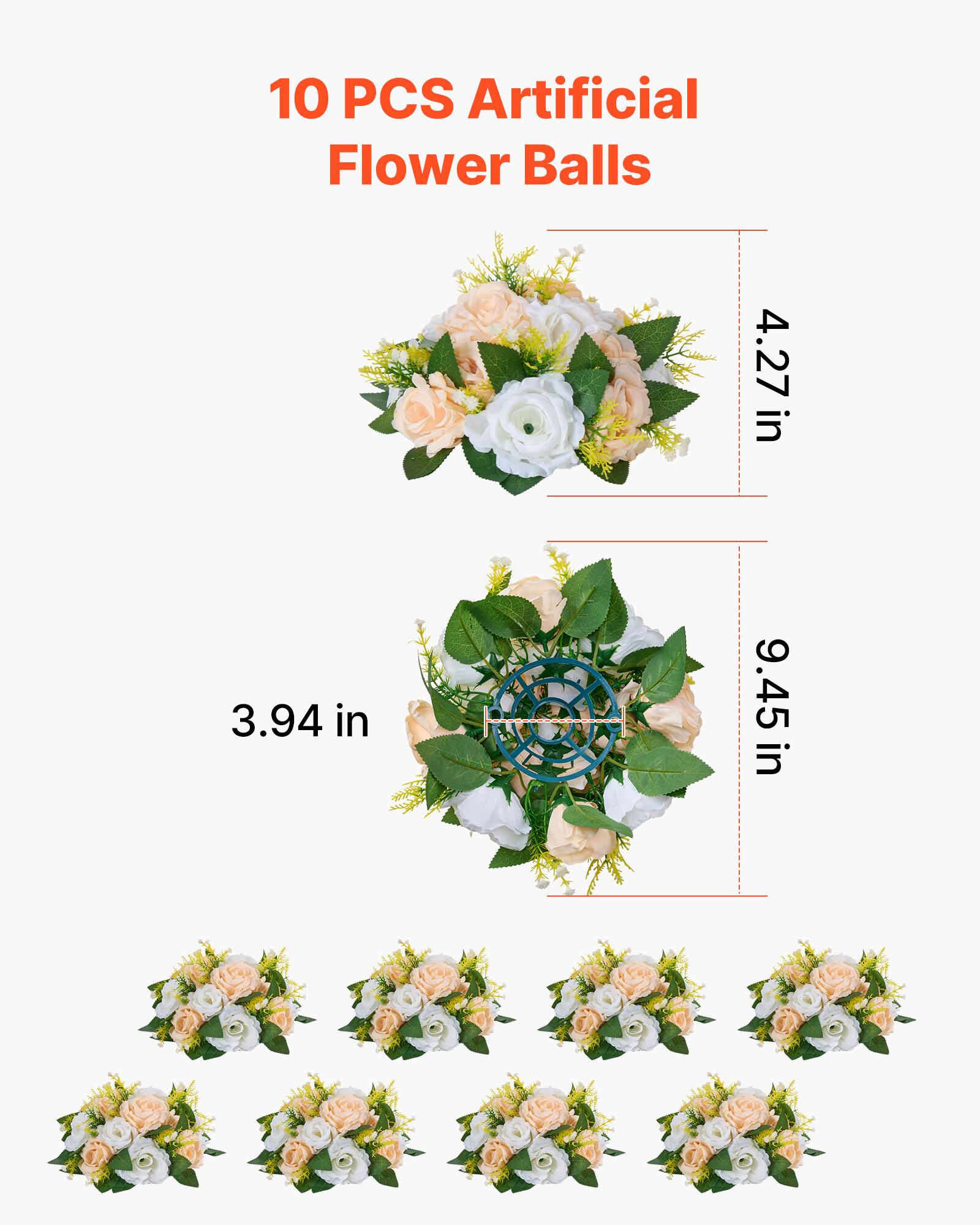 10 PCS Artificial Flower Balls

4.27 in  
3.94 in  
9.45 in