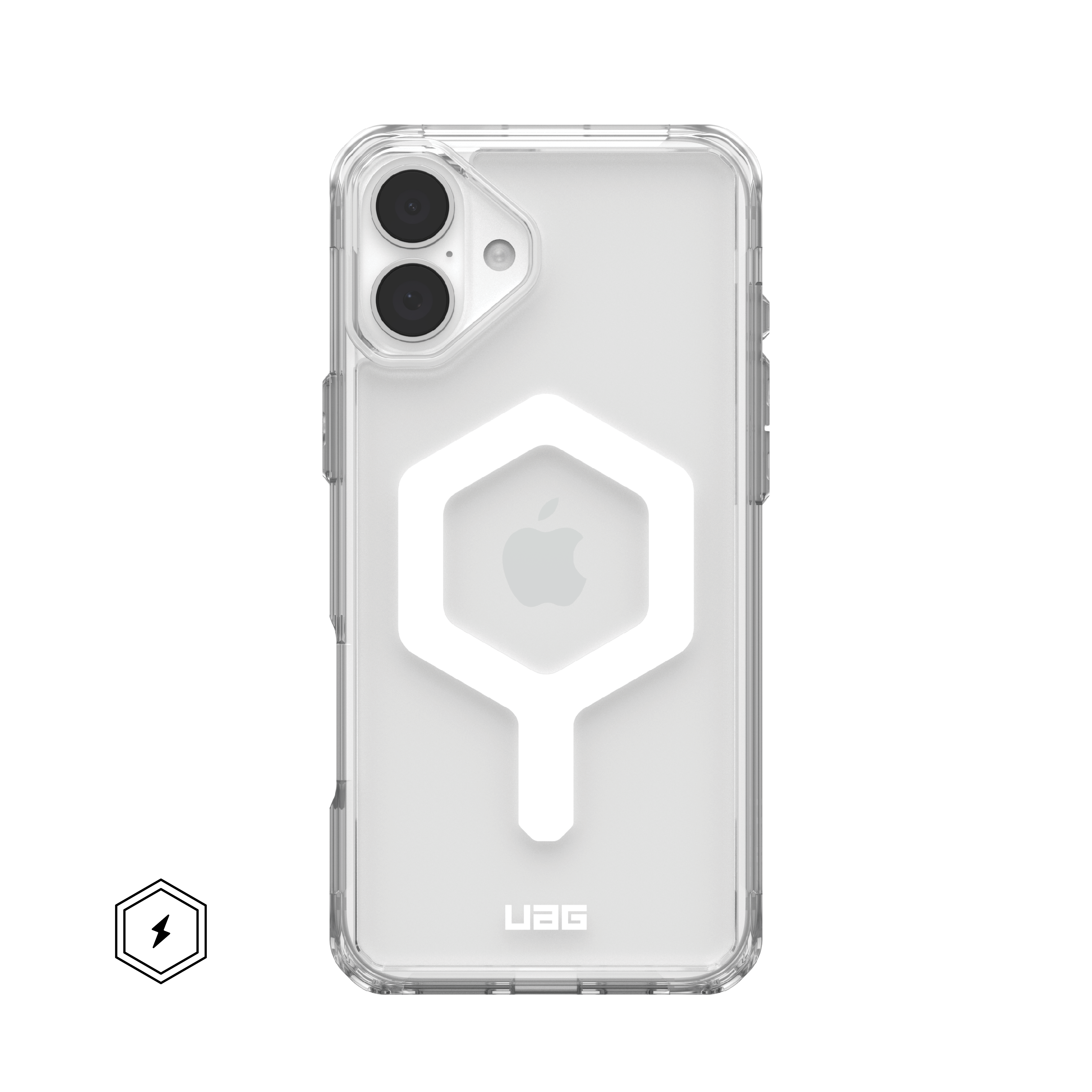 UAG - Plyo Series Case with Magsafe for Apple iPhone 16 Plus - Ice/White - Front_Zoom