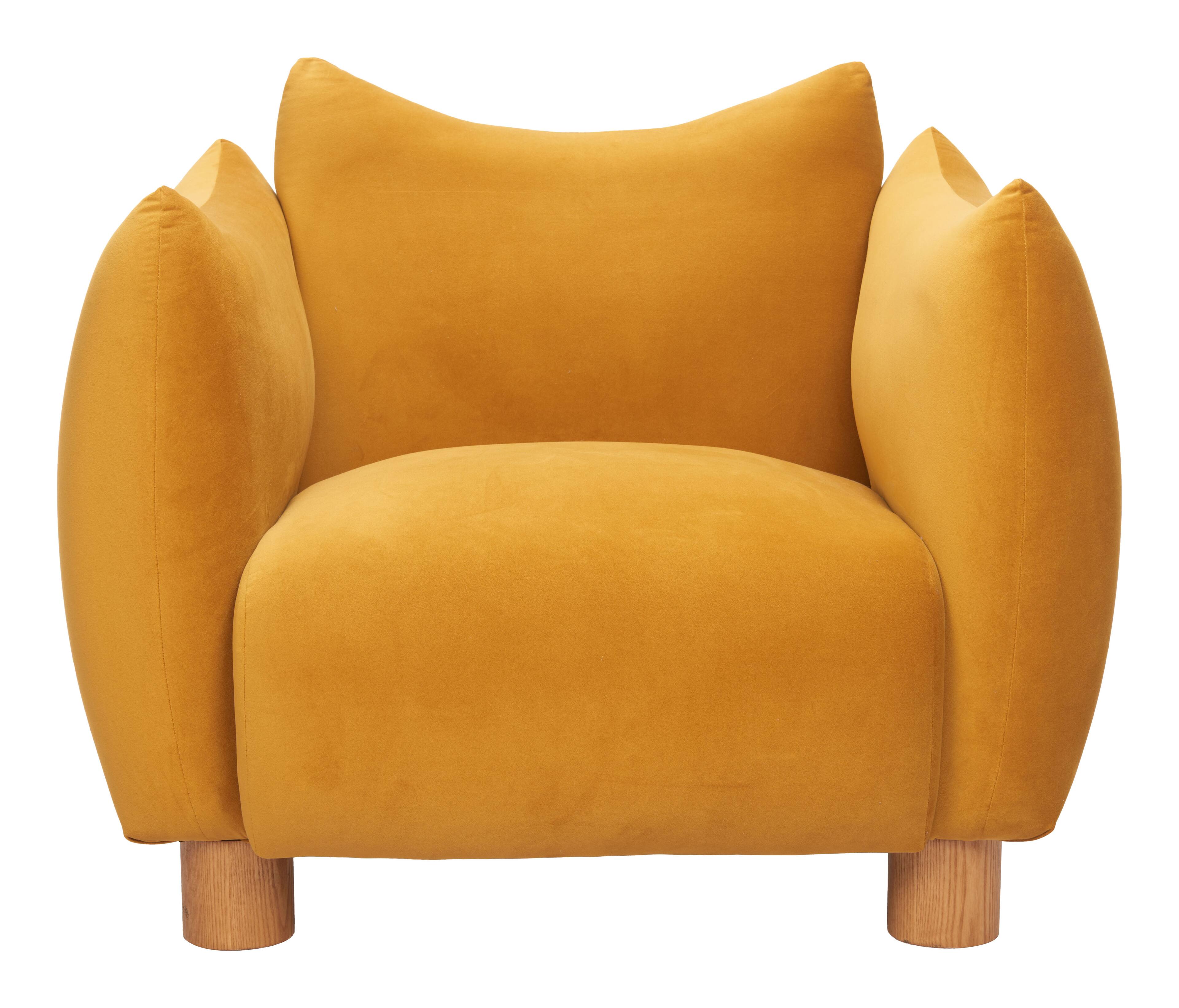 Alt View 1. Hivvago - Meia Accent Chair Mustard - Mustard.