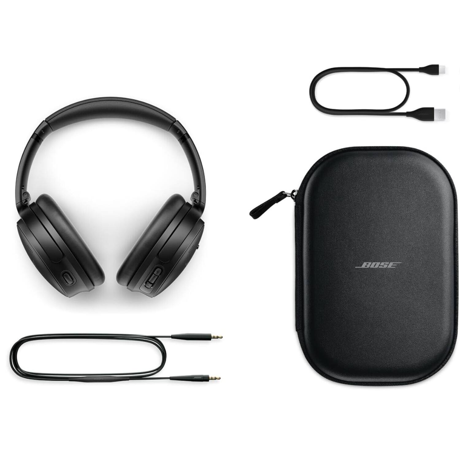 Alt View 6. Bose - QuietComfort Wireless Over-Ear Bluetooth Headphones + 26-Month Extended Warranty Protection - Black.