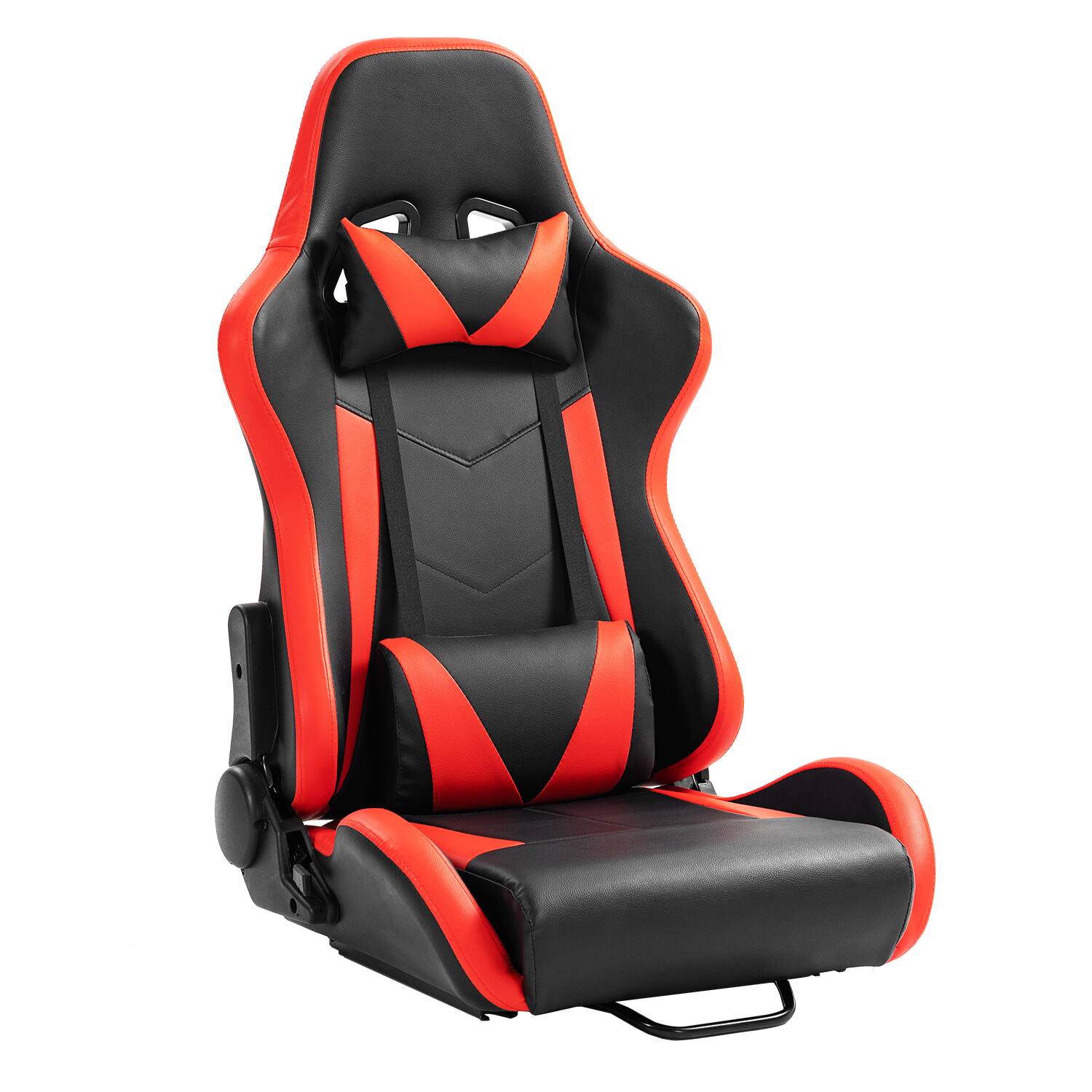 Front. Dardoo - Dardoo Racing Seat with Dual-Lock Slide Rails Compatible with Sim Racing Cockpit Stand - RED - Red.