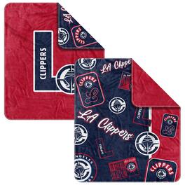Logo Brands - LA Clippers 50" x 60" Dream Weave Throw Blanket - Navy