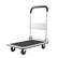 Alt View 5. VEVOR - Foldable Push Cart Dolly, 330 lbs Load Capacity, Folding Platform Truck with Swivel Wheels, Moving Platform Hand Truck - White + Black.
