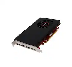 Front. Visiontek - 901459 4 GB Graphics Card - Radeon RX 550 4M - GDDR5 - 4 x HDMI - Possibly Black.