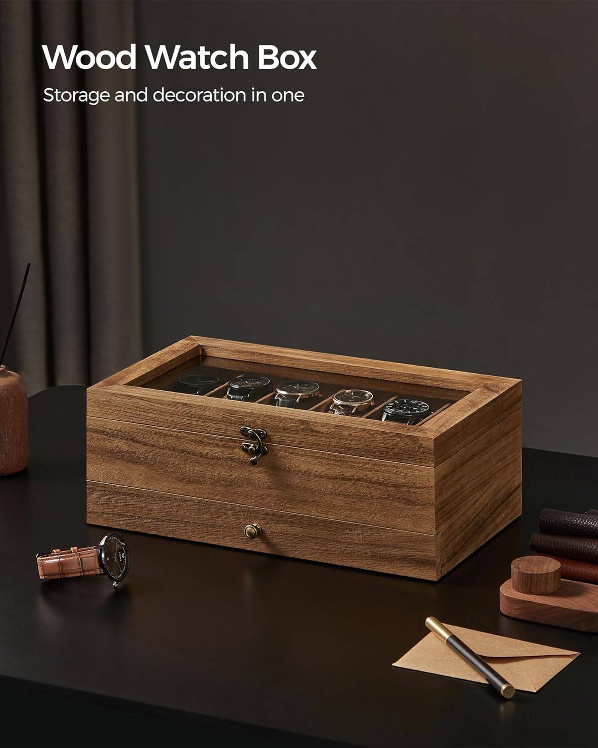 Wood Watch Box  
Storage and decoration in one