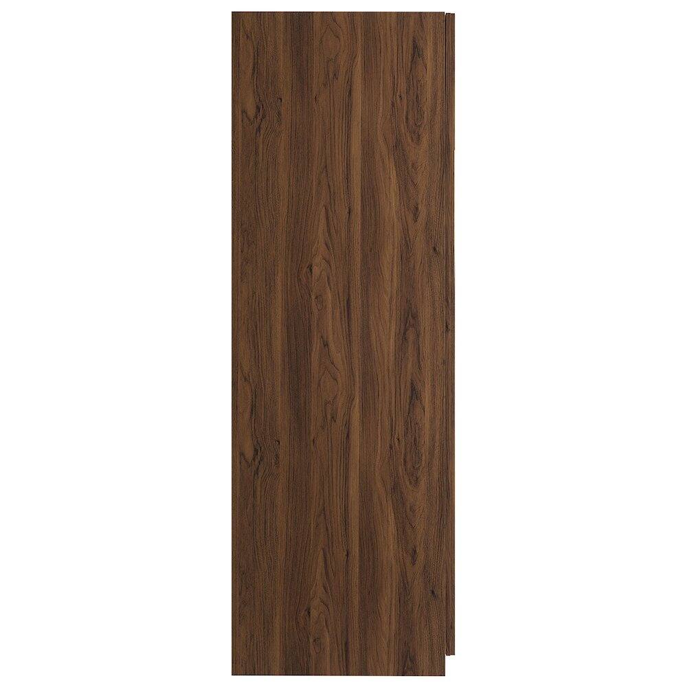Back. Modway - Render 2-Door Wardrobe Closet - Brown.