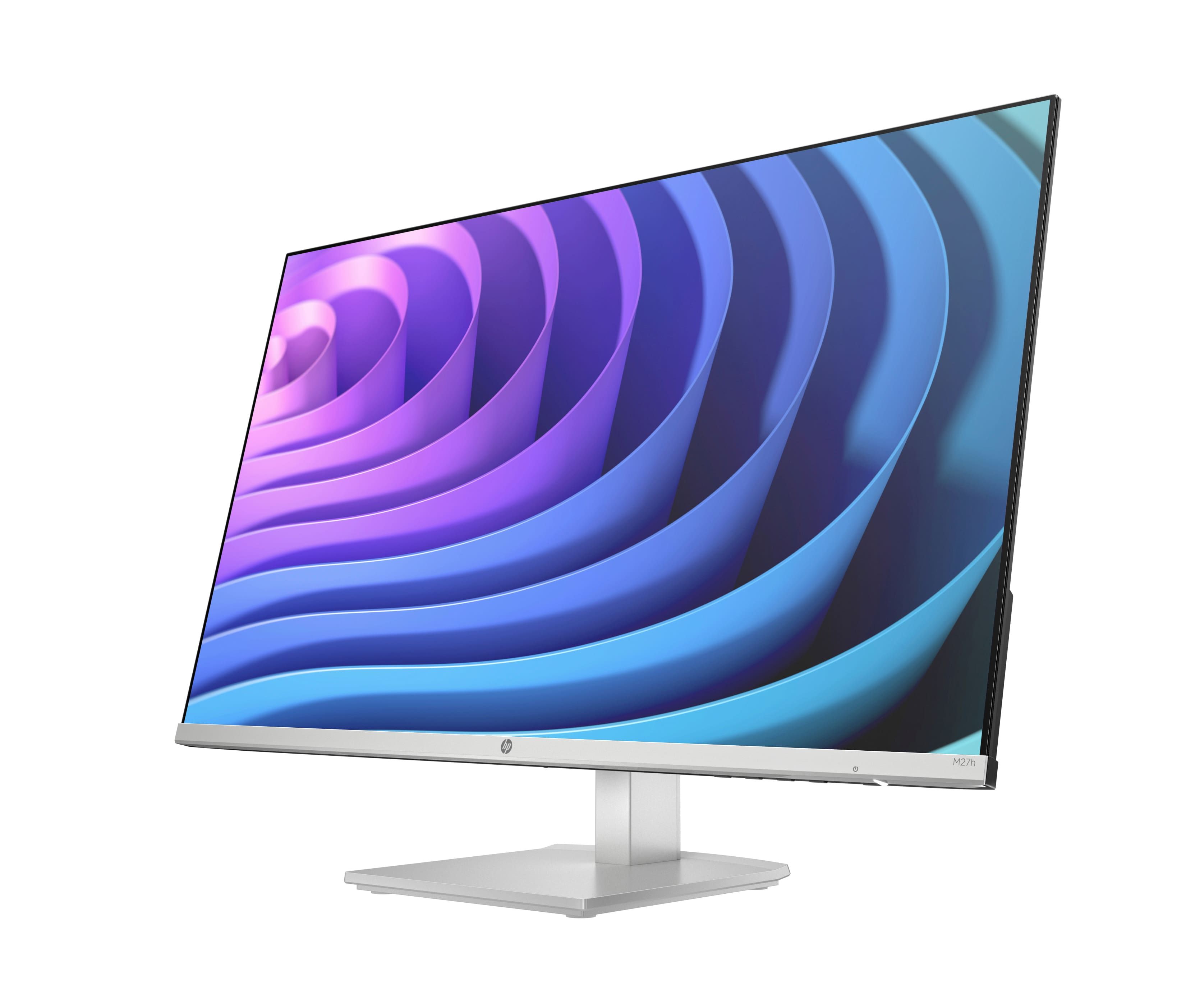 Left. HP - 27" IPS LED FHD FreeSync Monitor with Adjustable Height (HDMI, VGA) - Silver & Black.