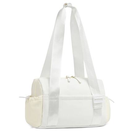 Front. Unique Bargains - Mini Gym Bag for Women Yoga Small Sports Bag for Women Girls Waterproof PU Fitness Tote with Wet Compartment - White.