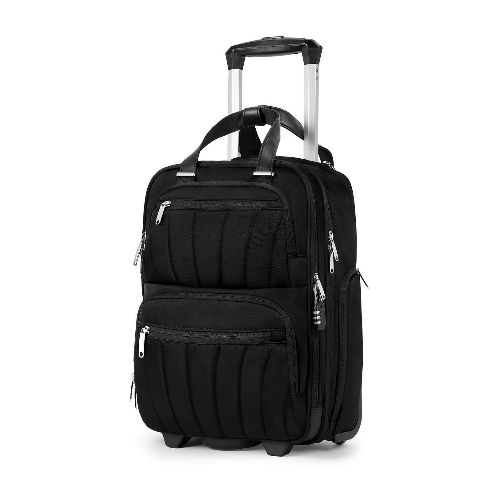 Dapper Styles - Underseat Carry On Luggage airline approved theunderseat - Black