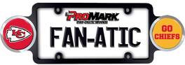 PRORUN - Kansas City - Go Chiefs - Automotive License Plate Frame with Team Badges - Multi