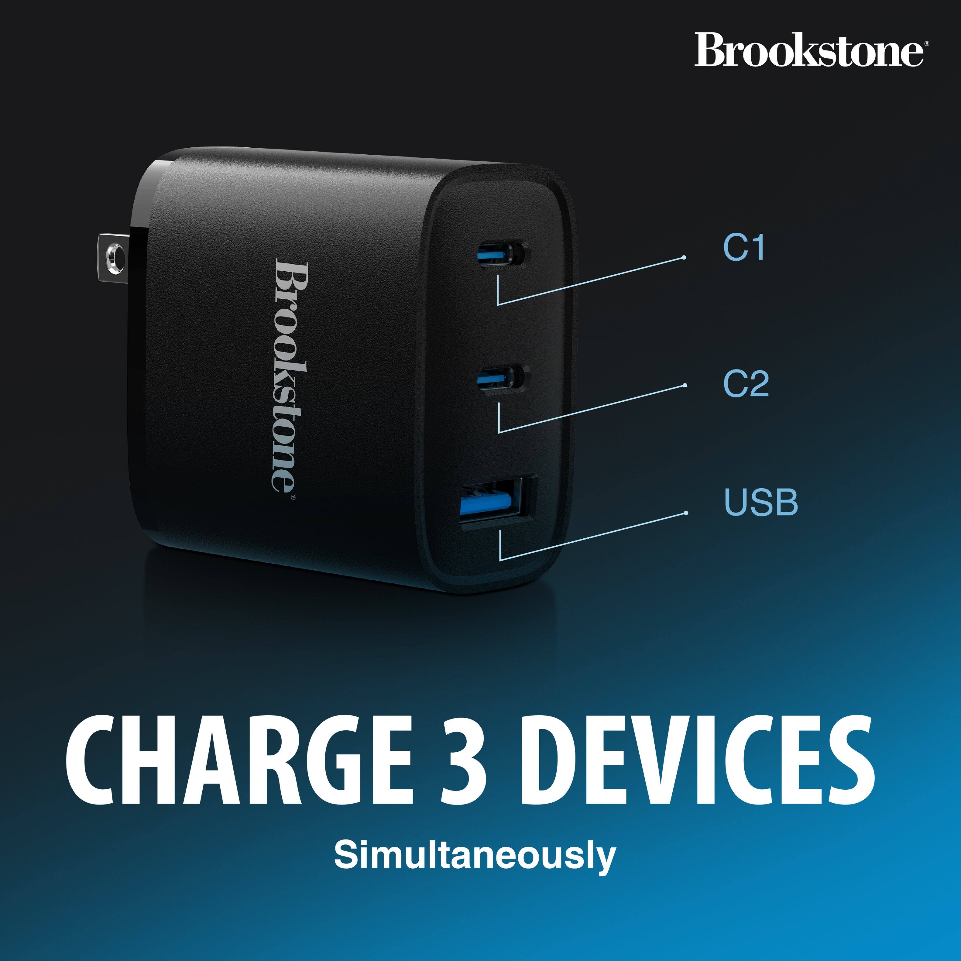 Brookstone C1 C2 USB CHARGE 3 DEVICES Simultaneously