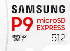 SAMSUNG P9 microSD EXPRESS 512
Micro SD XC I