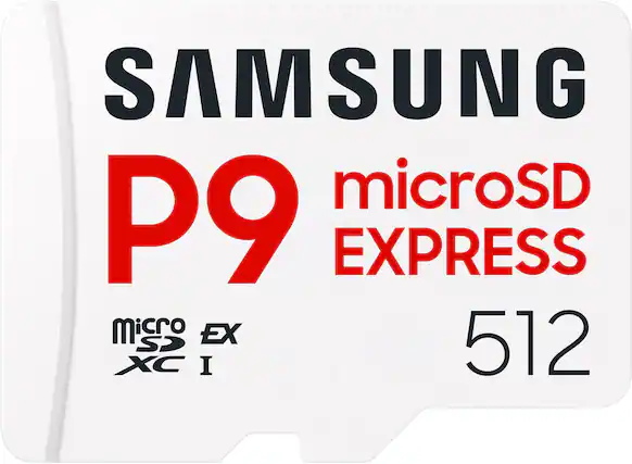 SAMSUNG P9 microSD EXPRESS 512
Micro SD XC I