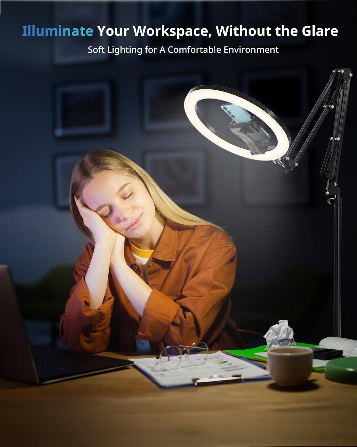 Illuminate Your Workspace, Without the Glare  
Soft Lighting for A Comfortable Environment
