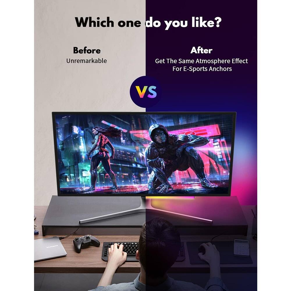 Which one do you like?

Before  
Unremarkable

VS

After  
Get The Same Atmosphere Effect For E-Sports Anchors