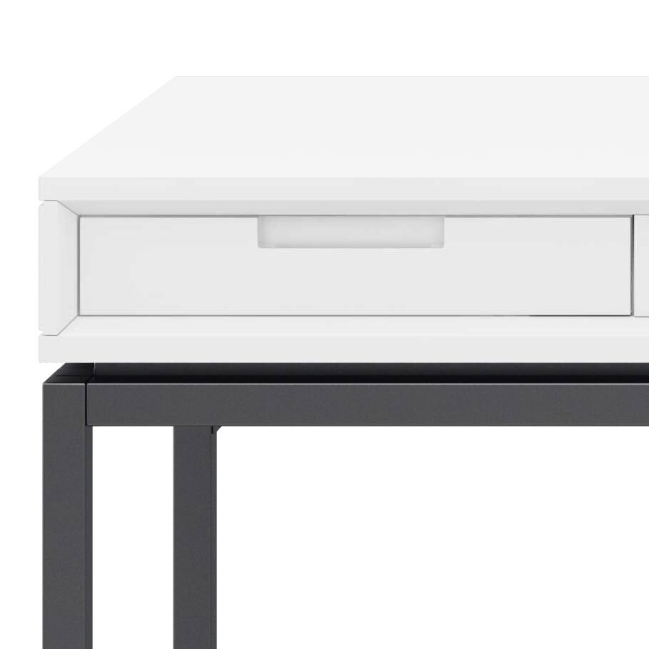 Alt View 4. Simpli Home - Banting 60 inch Desk and 30 inch Bookcase - White.