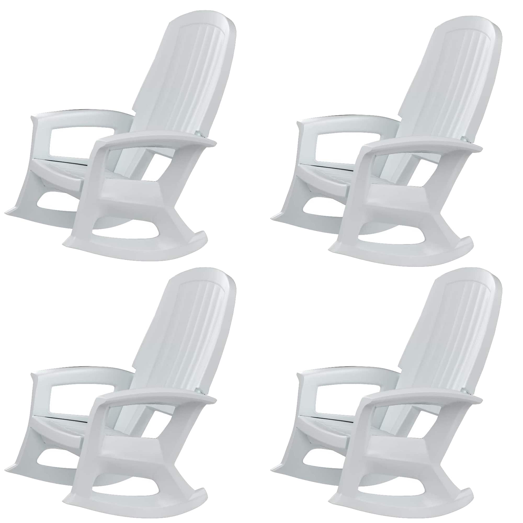 Semco - Rockaway Heavy Duty All Weather Outdoor Rocking Chair, (4 Pack) - White price history on PriceWatchPro