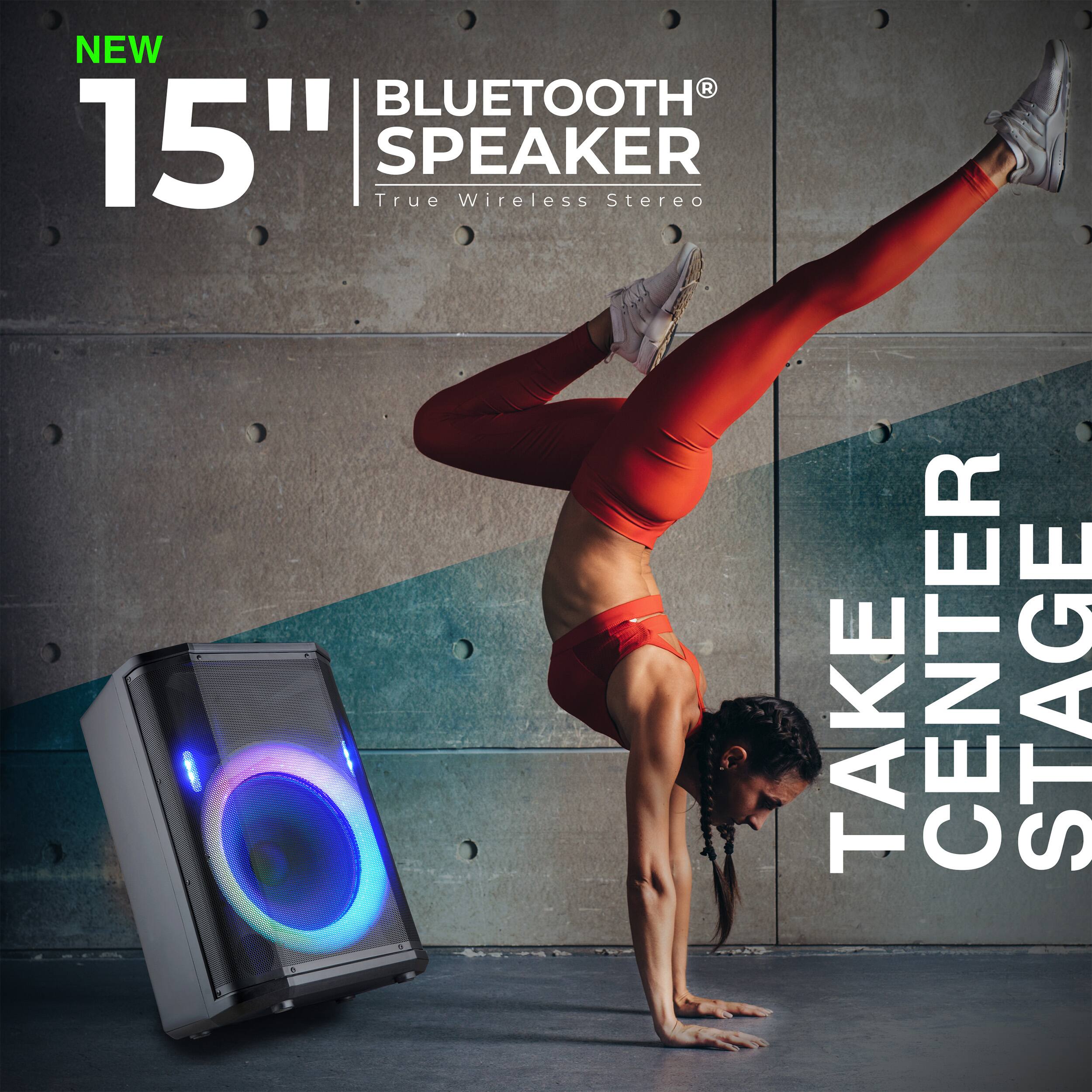 NEW 15" BLUETOOTH SPEAKER True Wireless Stereo TAKE CENTER STAGE