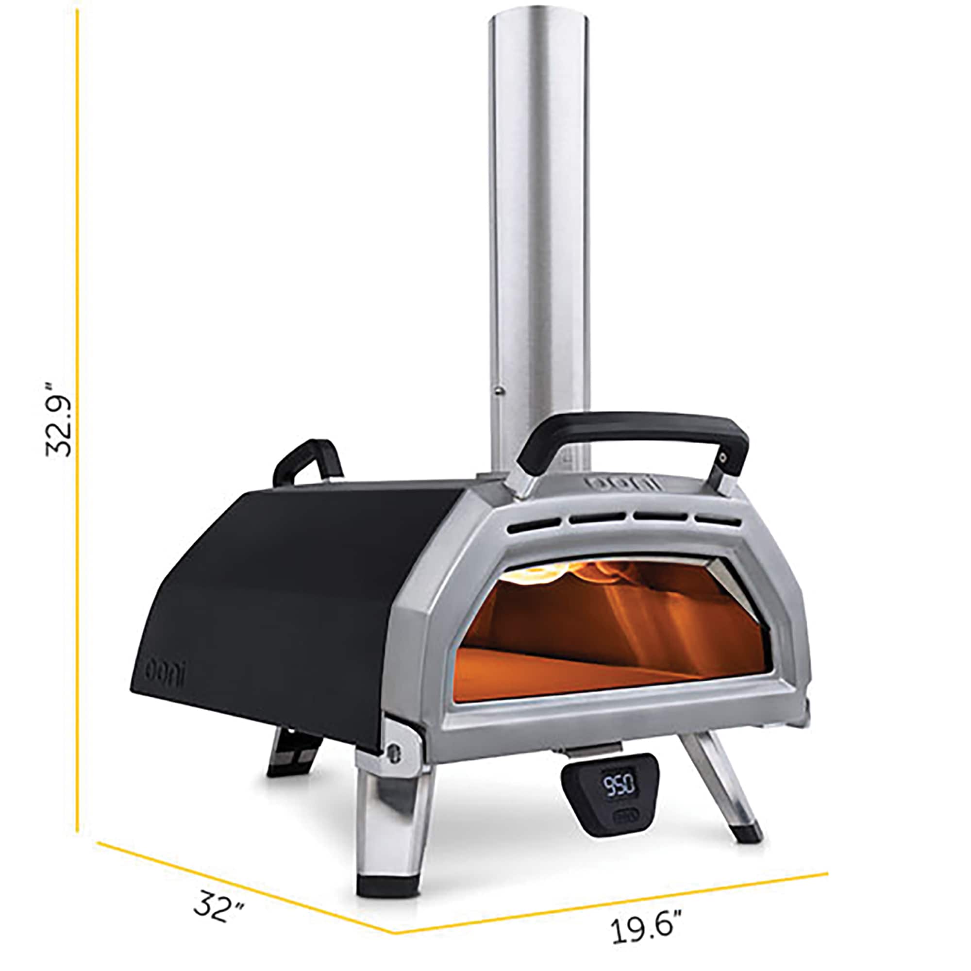Alt View 12. Ooni - Karu 16 Multi-Fuel Pizza Oven - Black.