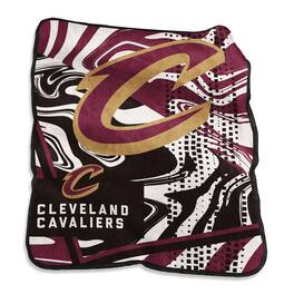 Logo Brands - Cleveland Cavaliers 50" x 60" Swirl Raschel Throw Blanket - Multicolor