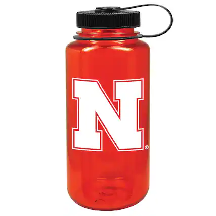 Front. Nordic Company - Scarlet Nebraska Huskers 32oz. Nalgene Sustainable Wide Mouth Water Bottle - Red.