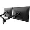 Front. Mount-It! - CLiX Series Full Motion Dual Monitor Wall Mount for 13"-34" Screens, Swivel & Tilt, Black - Black.