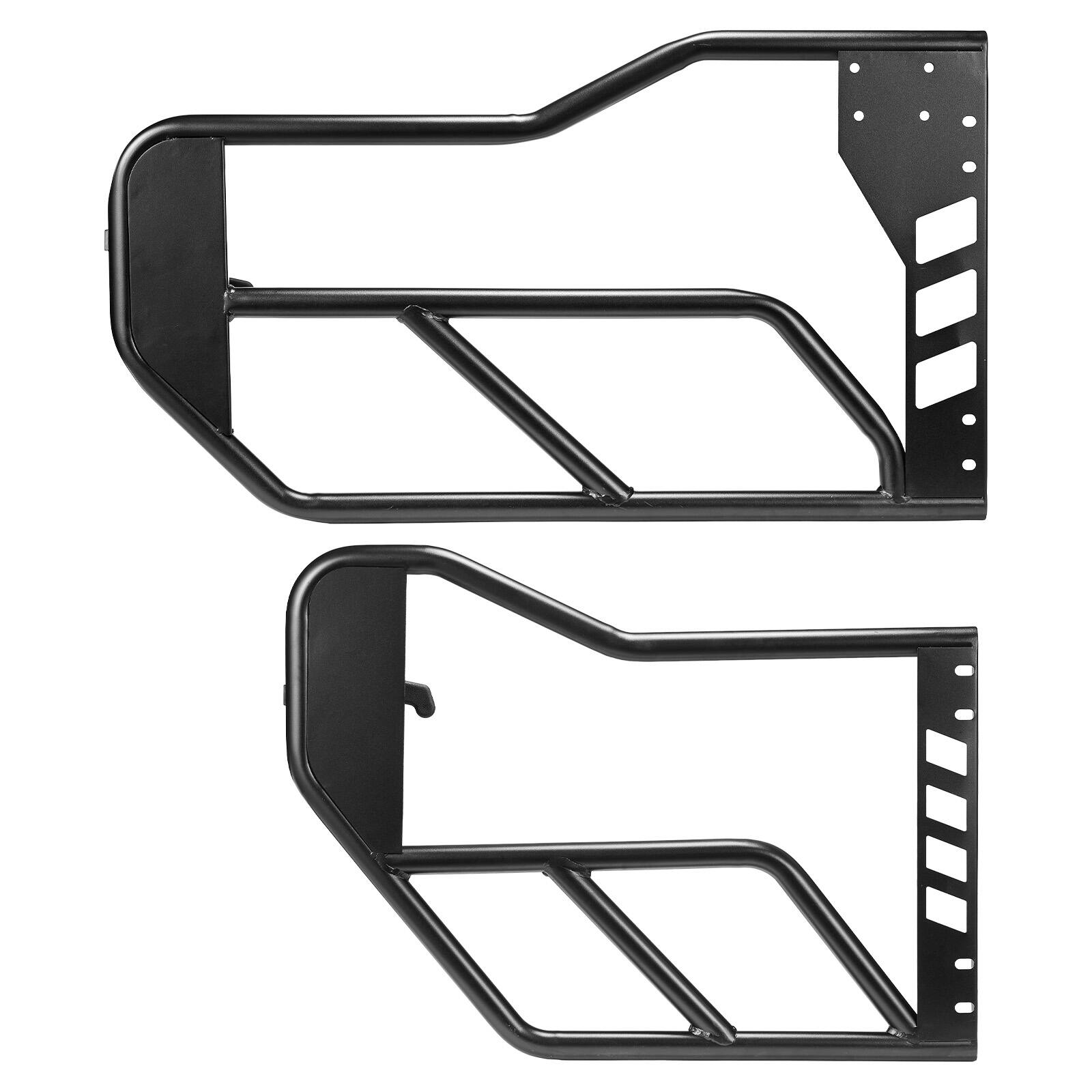Alt View 5. VEVOR - Jeep Tube Doors, 4-Door, Compatible with 2007-2018 Jeep Wrangler JK JKU Unlimited, Steel Off Road Front & Rear Tubular - Black.
