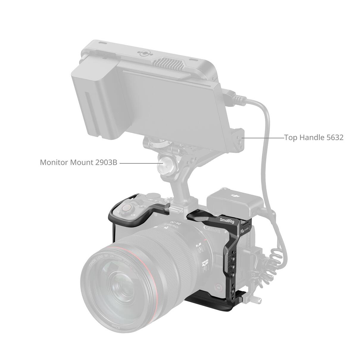 Top Handle 5632  
Monitor Mount 2903B  
NOTAL LENS OF 24-100 CANON  
24-70  
SmallRig Canon
