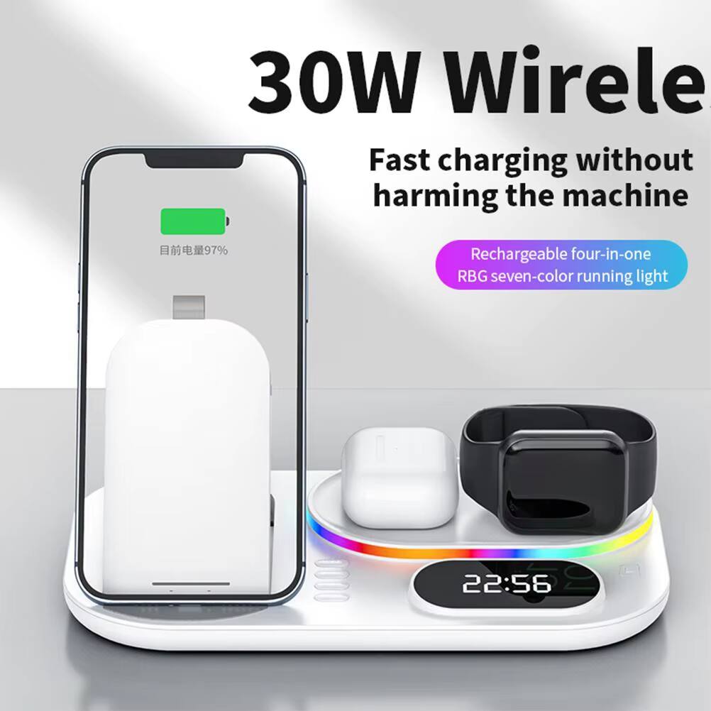 30W Wireless Fast charging without harming the machine  
97% Rechargeable four-in-one RGB seven-color running light  
22:56