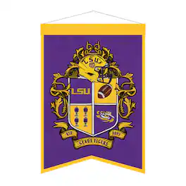 Sporticulture - LSU Tigers 15" x 22" Crest Banner - Multicolor