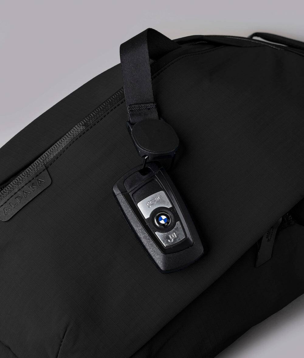 Alt View 2. ALPAKA - Metro Crossbody Right Shoulder Sling Bag Men,Sling Backpack - Fits 11" Tablet - Single Shoulder - Black Axoflux 210D.