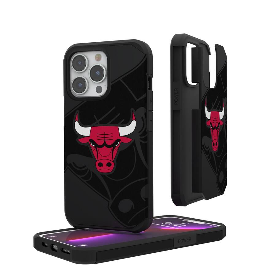 Bull Case Keyscaper NBA Chicago Bulls Monocolor Design iPhone Rugged Case 16 Pro ...