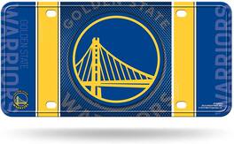 Rico Industries - Golden State Warriors NBA 12x6 Metal License Plate Auto Tag - Multi