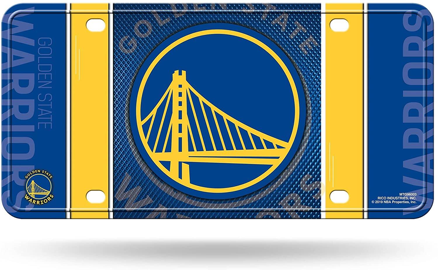 Golden State Warriors Basketball 12x6 Metal License Plate Auto Tag