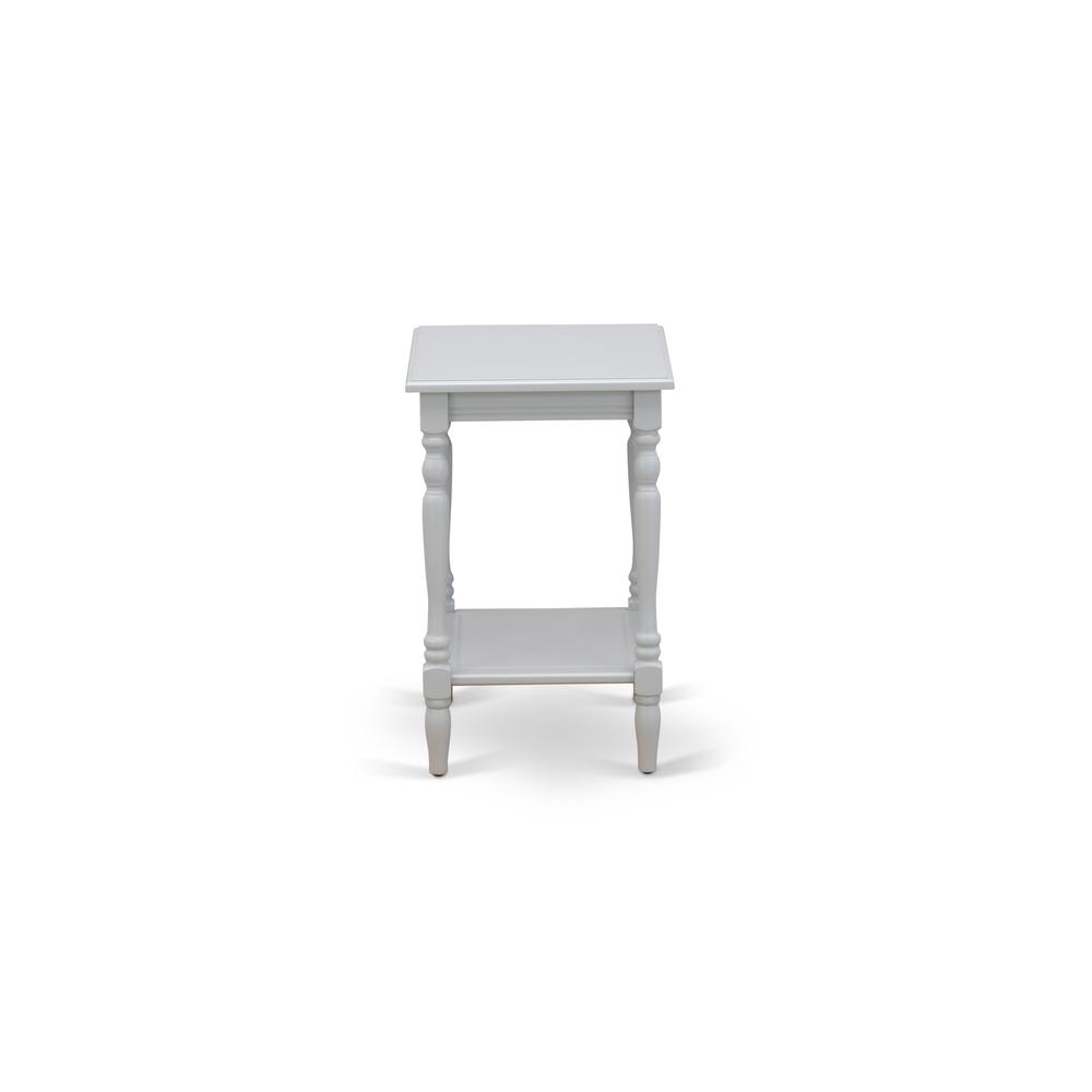 Angle. East West Furniture - East West Furniture BF-14-ET Modern Nightstand with Open Storage Shelf - Mid Century Side Table for Small Spaces - Urban Gray.