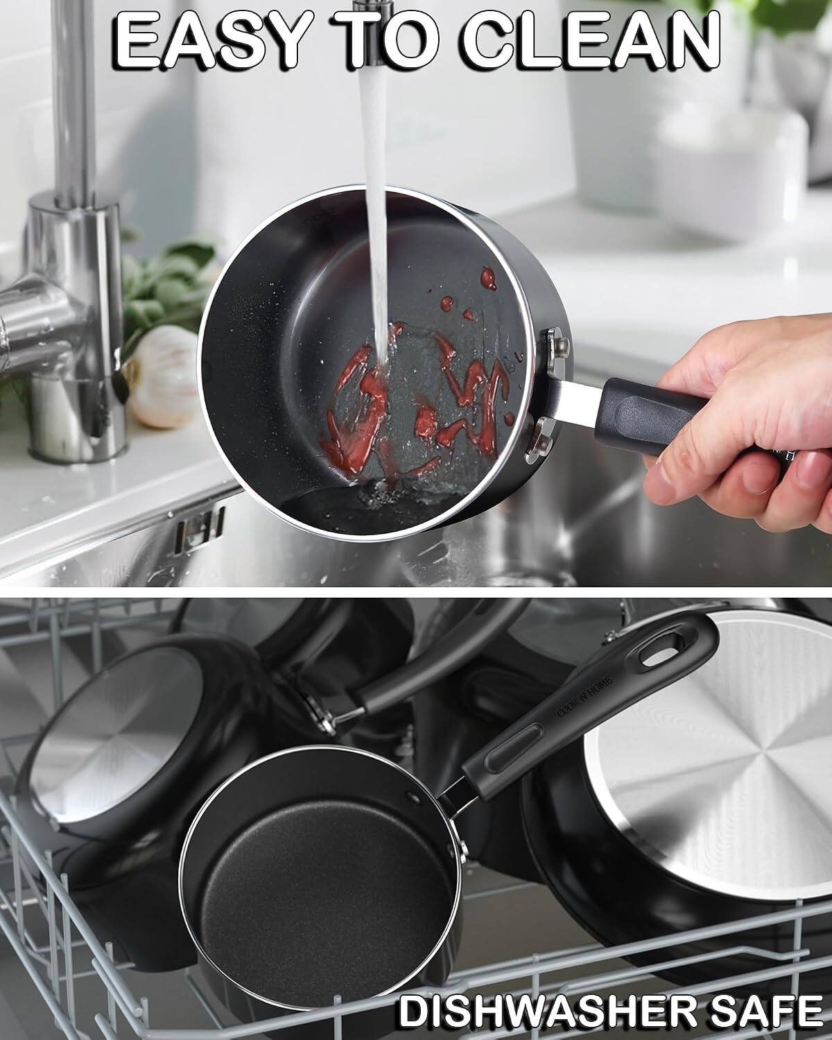EASY TO CLEAN  
I HOME COOK DISHWASHER SAFE