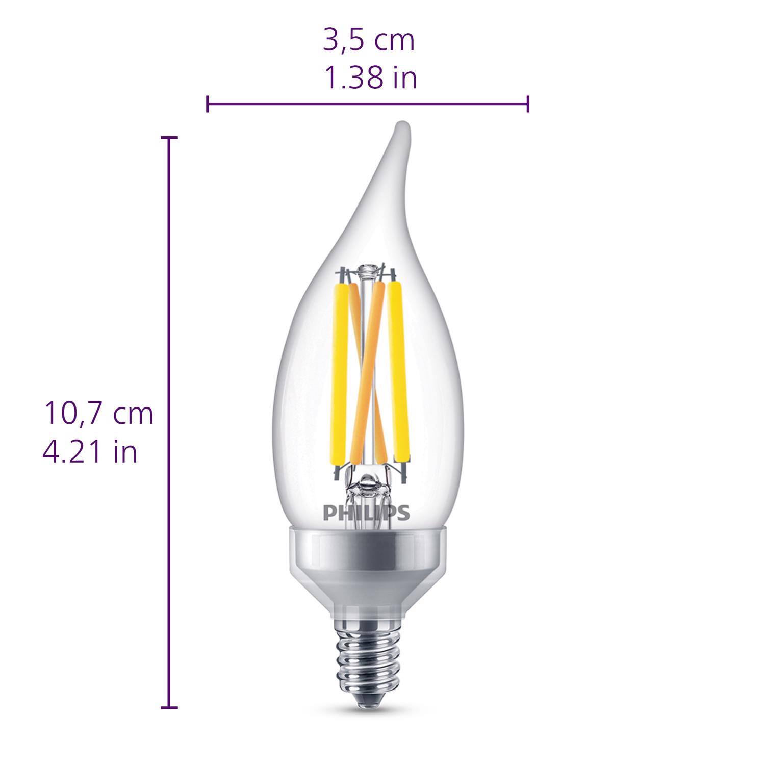 3,5 cm 1.38 in  
10,7 cm 4.21 in  
PHILIPS
